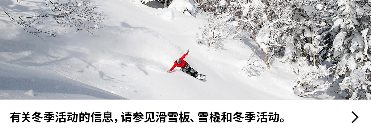 有关冬季活动的信息，请参见滑雪板、雪橇和冬季活动。